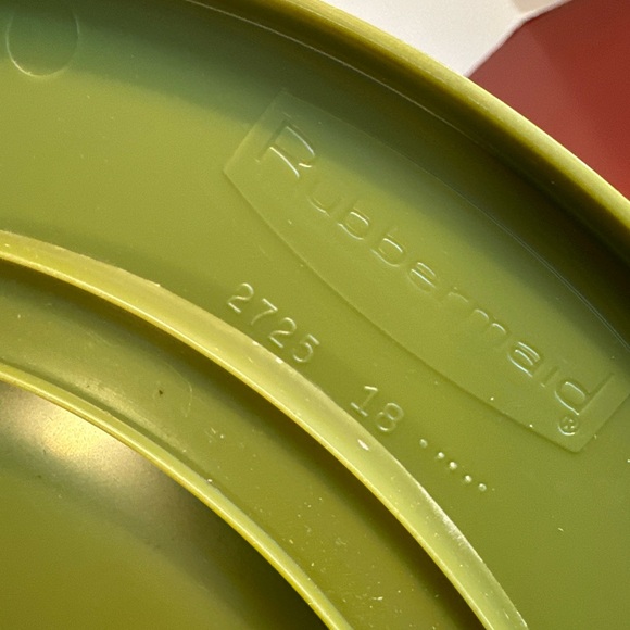Vintage Rubbermaid Avocado Green 2-Tier Lazy Susan Turntable Spice Rack Pantry - Picture 3 of 6